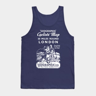 Vintage London Cycle Map Tank Top